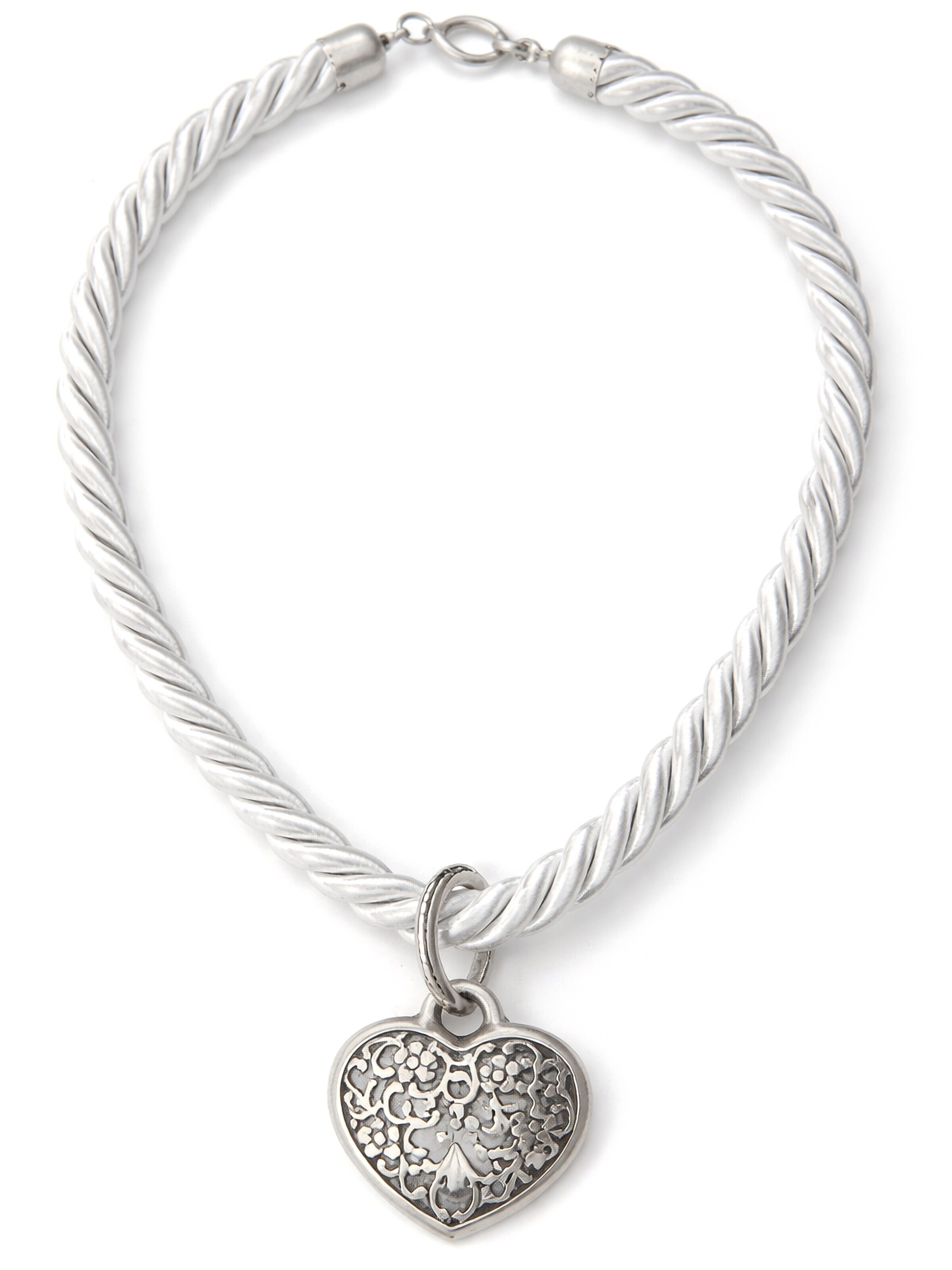 Allgäu Rebell Necklace 'Franzi' in Grey: front