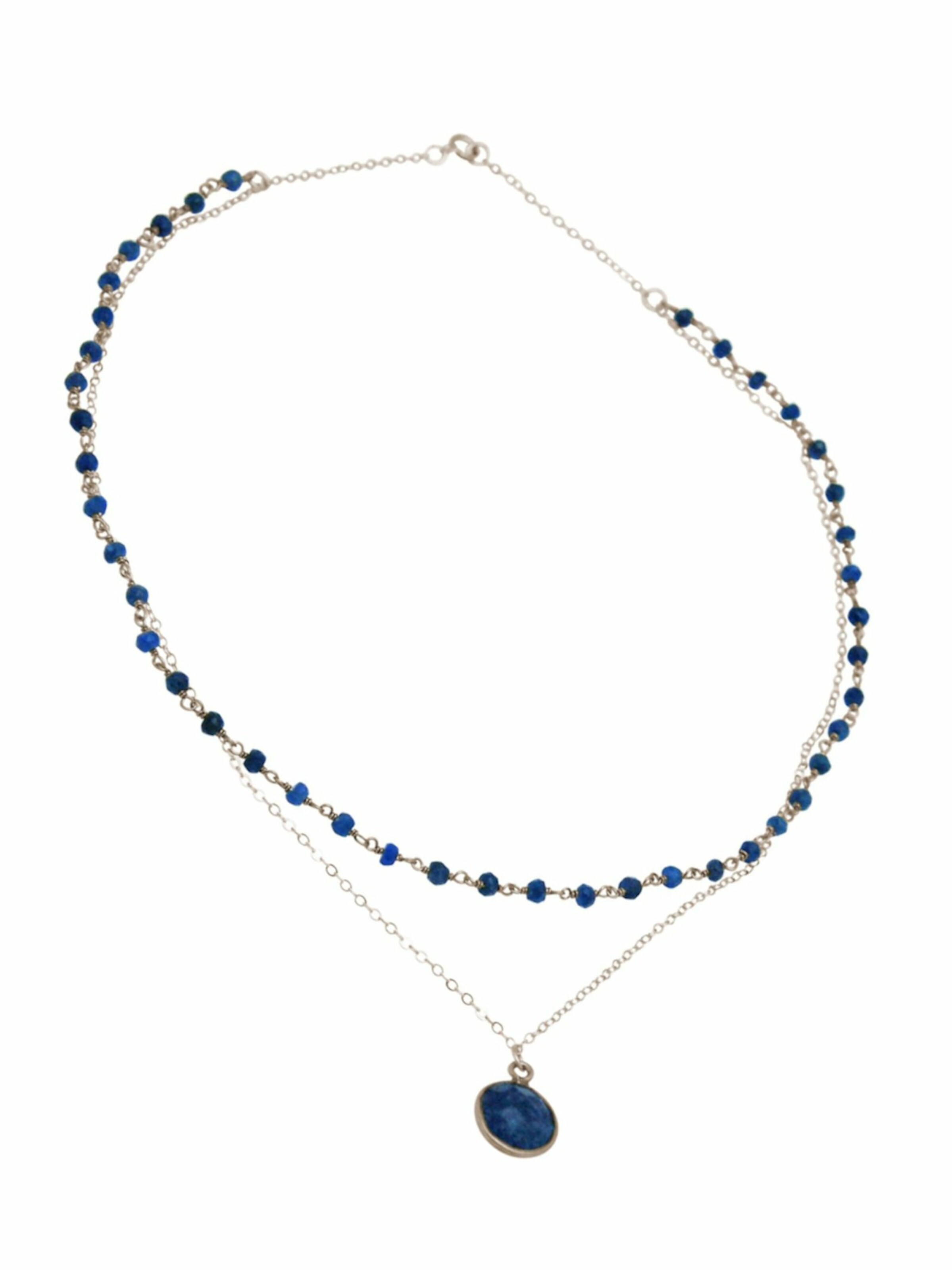 Gemshine Kette in Silber: Vorderseite