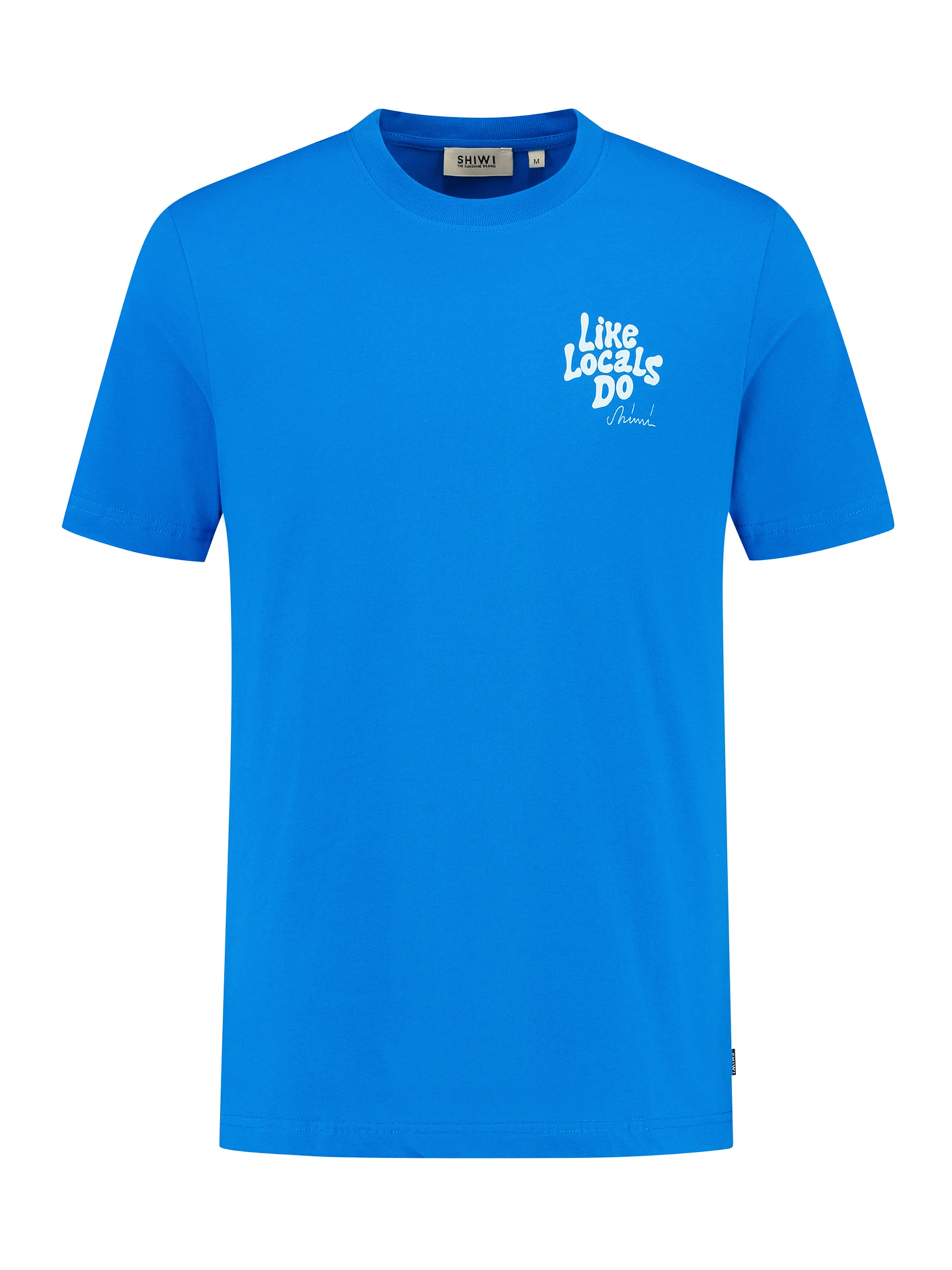 Shiwi Shirt 'Liam Like Locals Do' in Blauw: voorkant