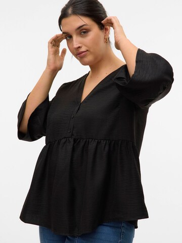 Vero Moda Curve Blouse 'VMCMelony' in Zwart