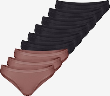 SLOGGI Slip 'GO Daily Cotton' in Brown: front