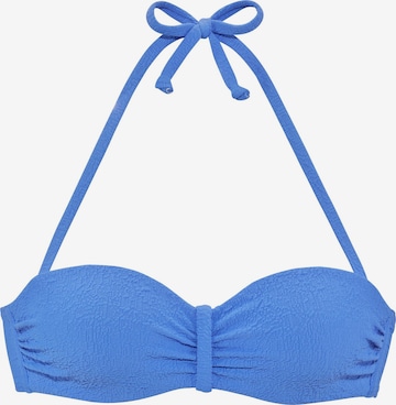 s.Oliver Bandeau Bikinitoppi värissä sininen: etupuoli