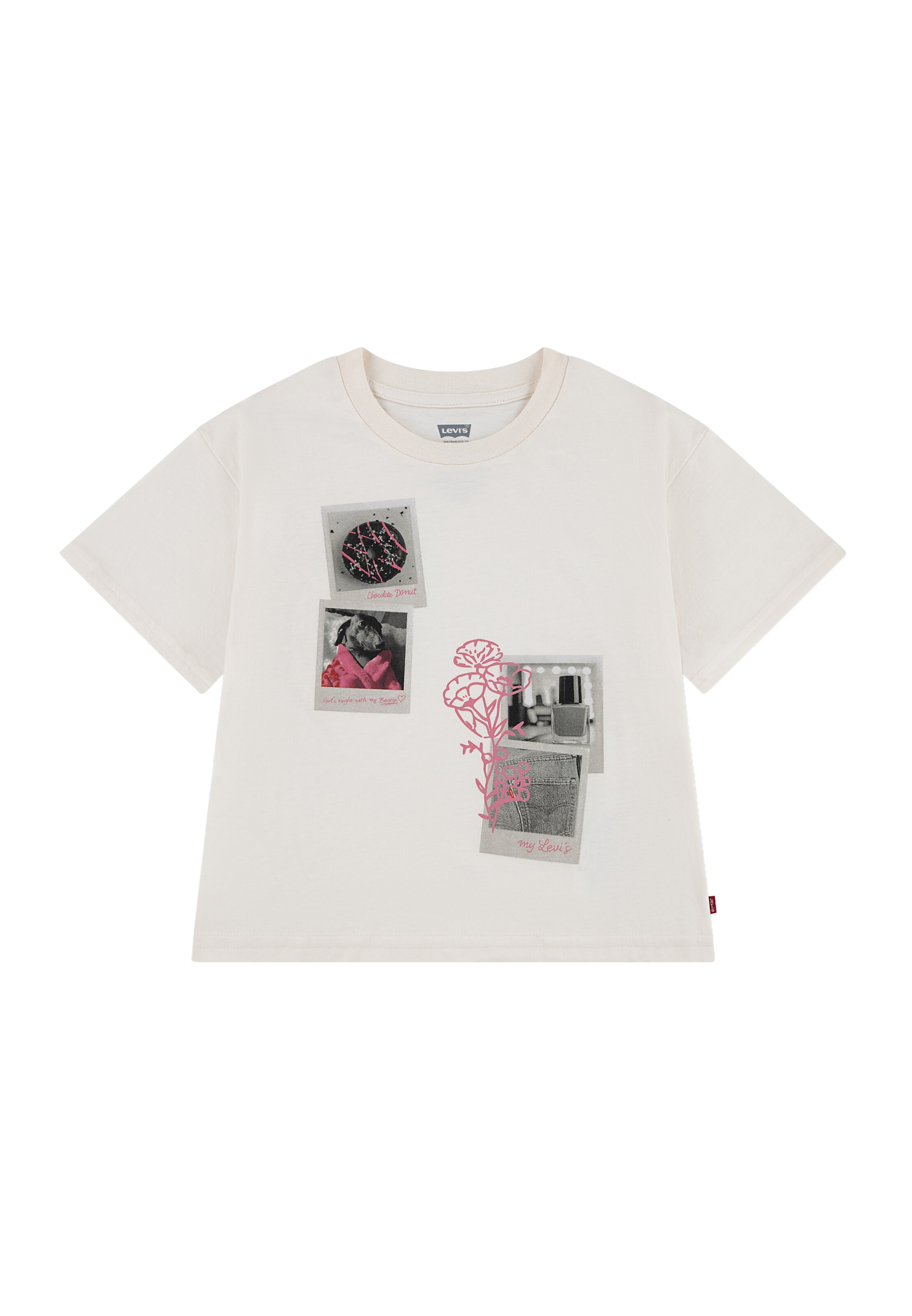 T-Shirt 'POLAROID' Levi's Kids en beige : devant