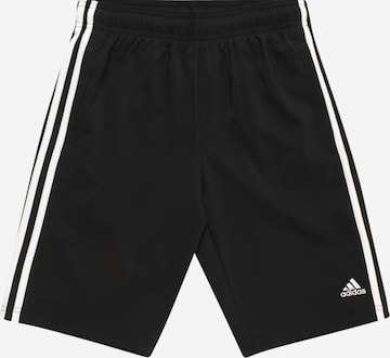 ADIDAS SPORTSWEAR Regular Urheiluhousut 'Essentials 3-Stripes ' värissä musta: etupuoli