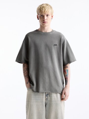 T-Shirt Pull&Bear en gris : devant