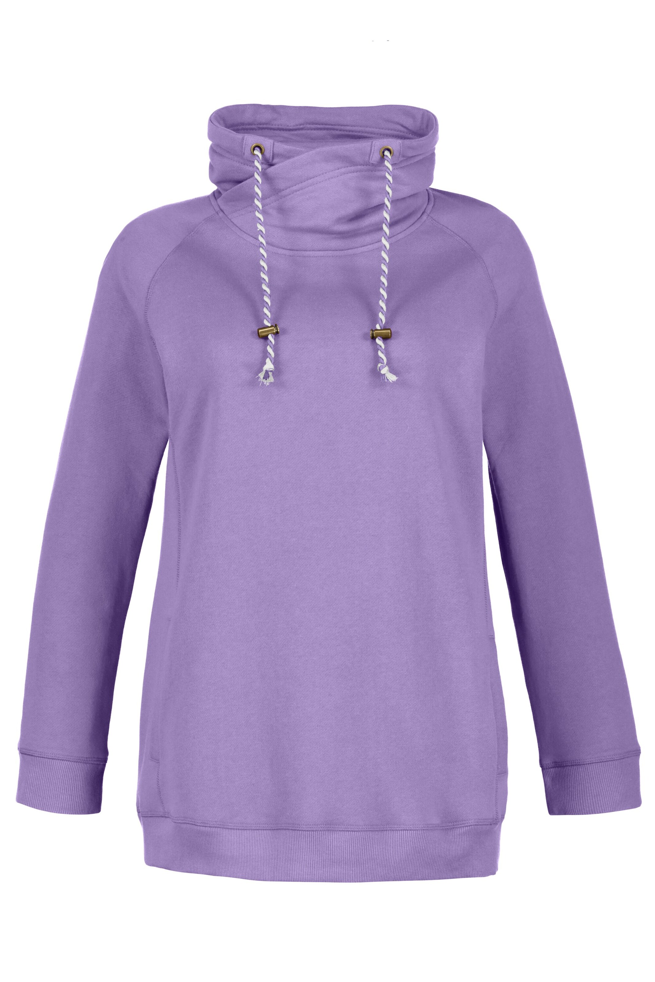 Ulla Popken Sweatshirt in Lila: voorkant