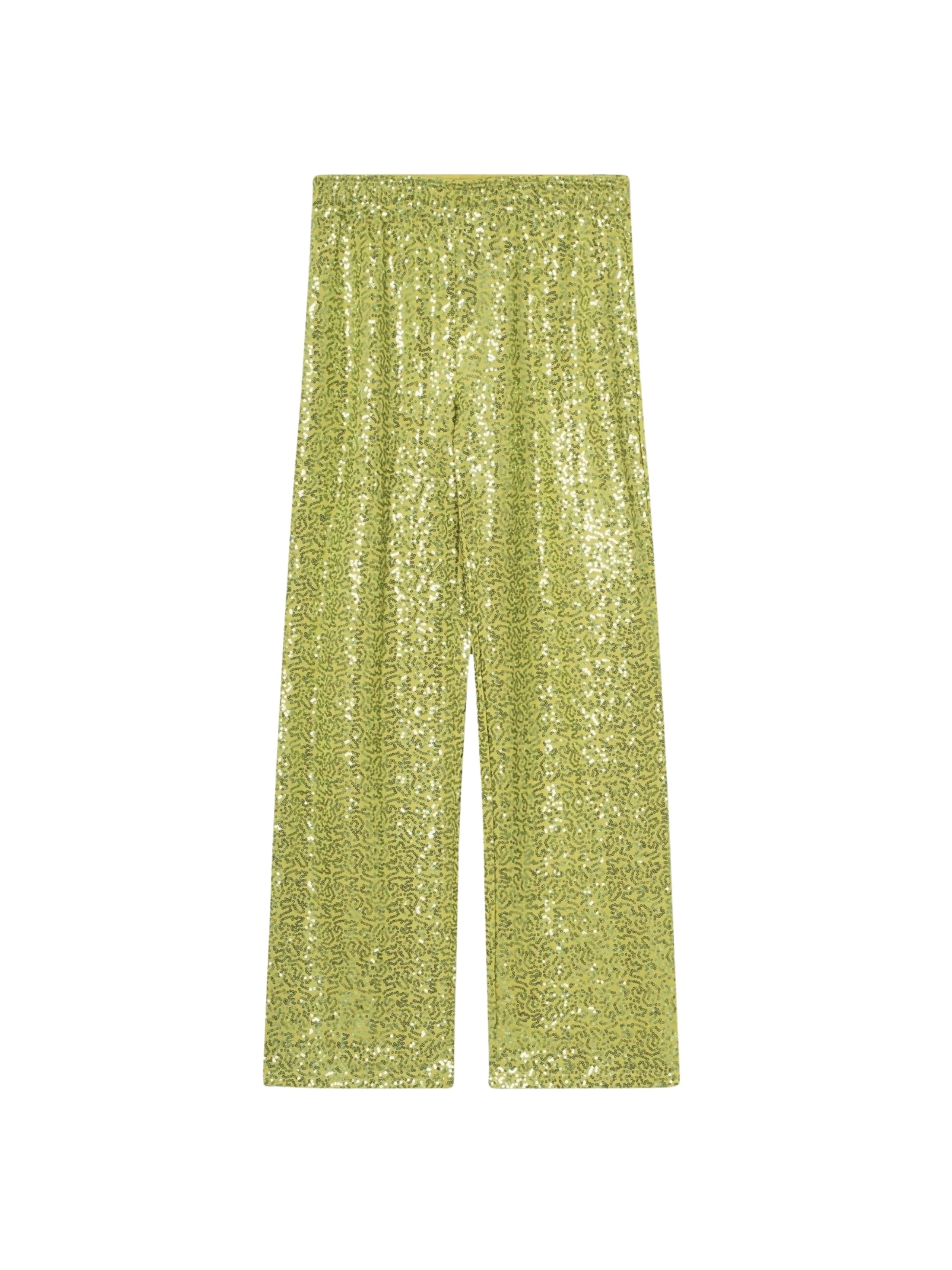 Wide leg Pantaloni 'Cecilia' di Résumé in verde: frontale