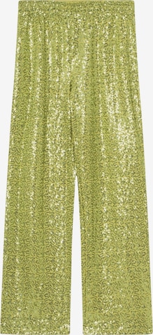 Résumé Wide Leg Housut 'Cecilia' värissä vihreä: etupuoli