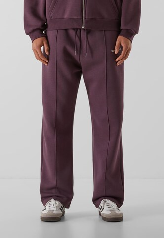 9N1M SENSE Loosefit Hose 'Essential' in Lila: Vorderseite