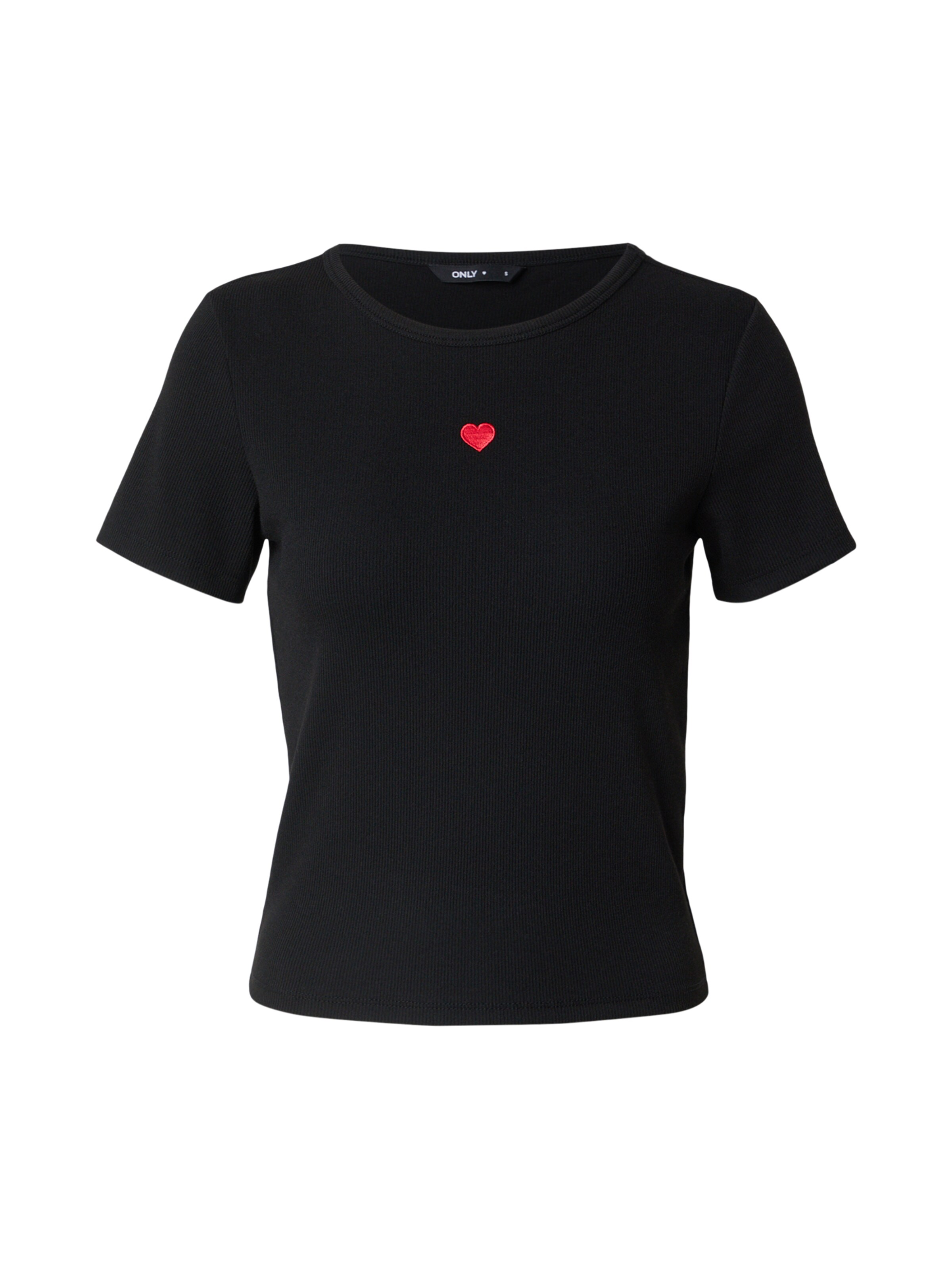 ONLY Majica 'ONLELVA JUNE' | rdeča / črna barva, Prikaz izdelka