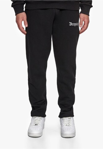Dropsize Tapered Broek in Zwart: voorkant