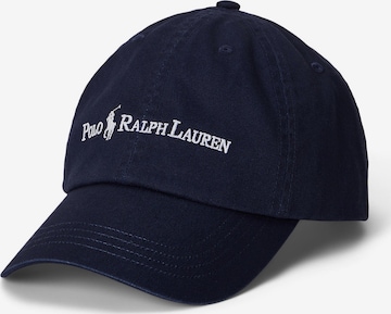 Șapcă de la Polo Ralph Lauren pe albastru: față
