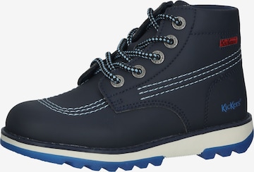 Kickers Boots in Blue: front