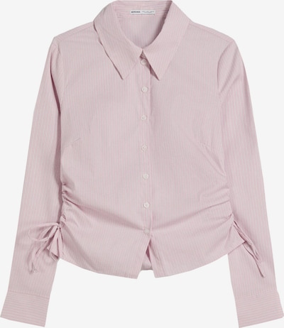 Bershka Bluse i lysegrå / lys pink / hvid, Produktvisning