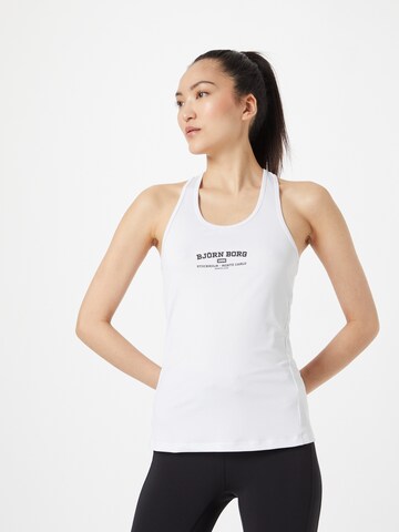 BJÖRN BORG Sports top in White: front