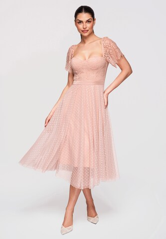 Ombre Avondjurk in Roze: voorkant