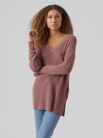 Pull-over 'New Lexsun' VERO MODA en rose : devant