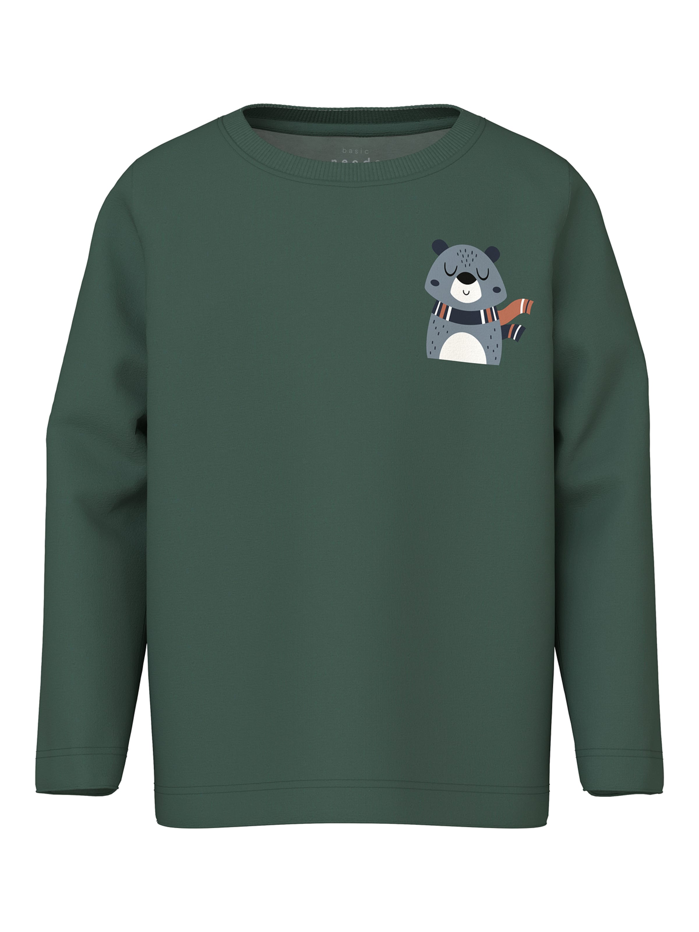 Maglietta 'NMMVUX' di NAME IT in verde: frontale