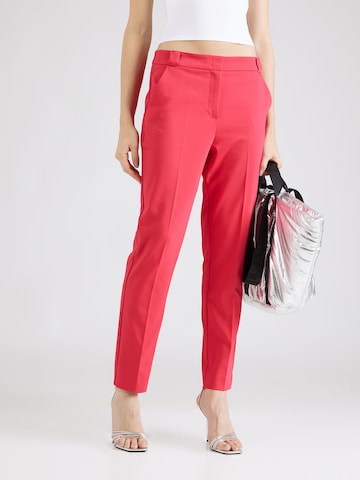 COMMA - regular Pantalón de pinzas en rojo: frente