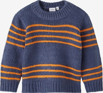 NAME IT - Pullover 'Lamikkel' em azul: frente