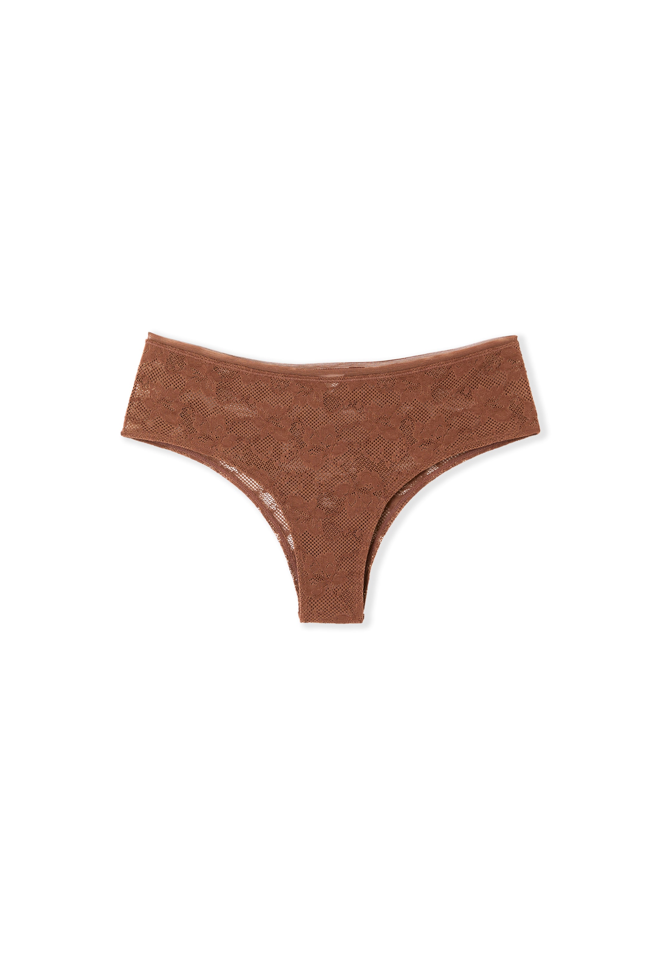 Slip 'Pure Dentelle' ETAM en marron : devant