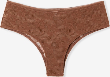 Slip 'Pure Dentelle' ETAM en marron : devant