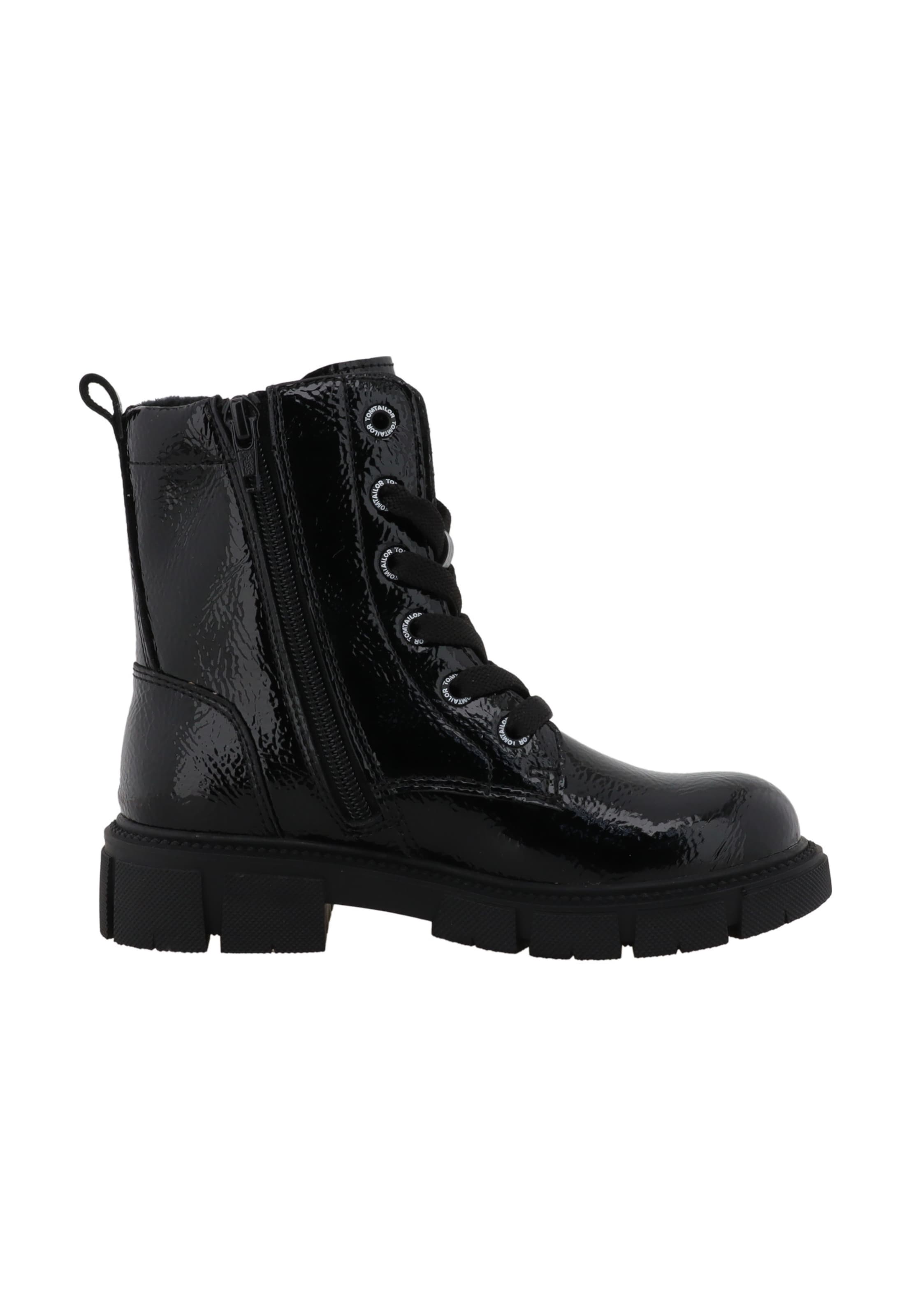 TOM TAILOR - Bota em preto