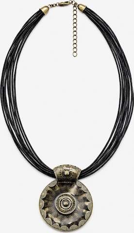 COLLEZIONE ALESSANDRO Necklace 'Ciondolo' in Black: front