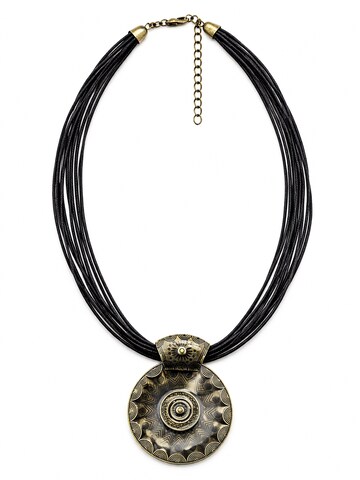 COLLEZIONE ALESSANDRO Necklace 'Ciondolo' in Black: front