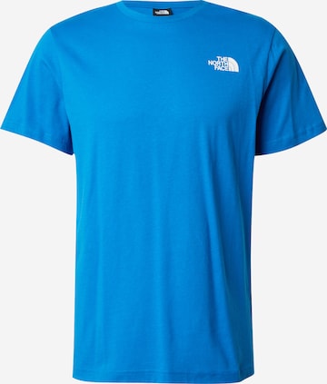 Tricou 'REDBOX' de la THE NORTH FACE pe albastru: față