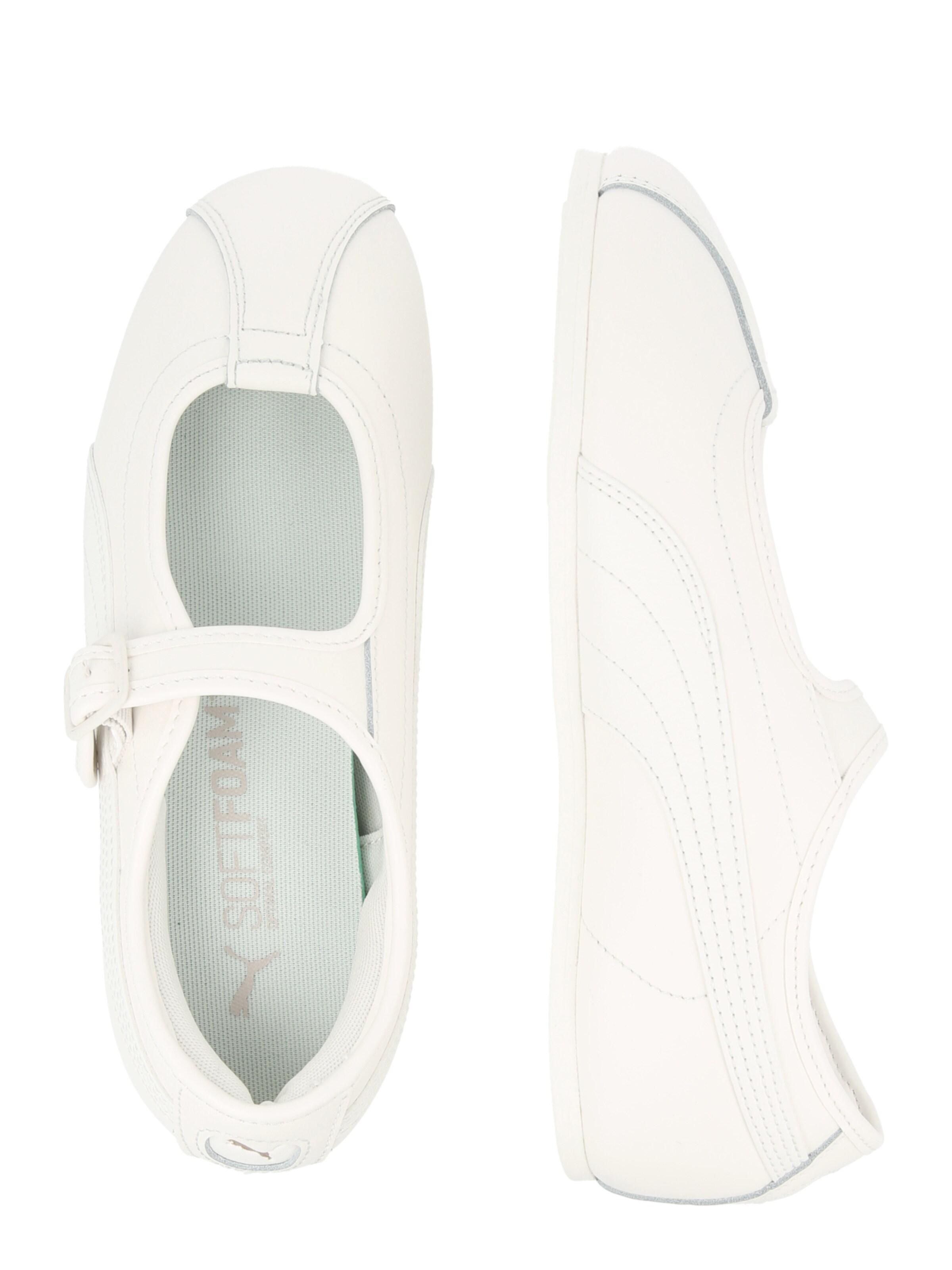 PUMA Odprte balerinke 'Tacklette' | bela barva