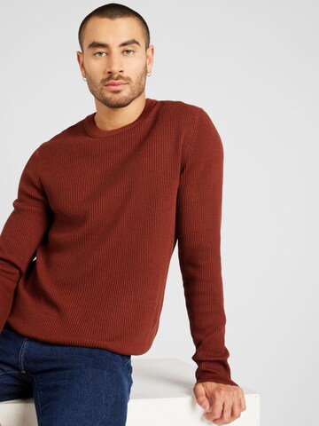 JACK & JONES Sweater 'PERFECT' in Brown