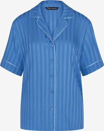 TRIUMPH Schlafshirt ' Red Label Amourette Jacquard ' in Blau: Vorderseite
