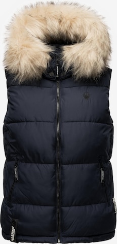 MARIKOO Bodywarmer 'Eisflöckchen' in Blauw: voorkant