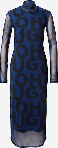 HUGO Jurk 'Neshira' in Blauw: voorkant