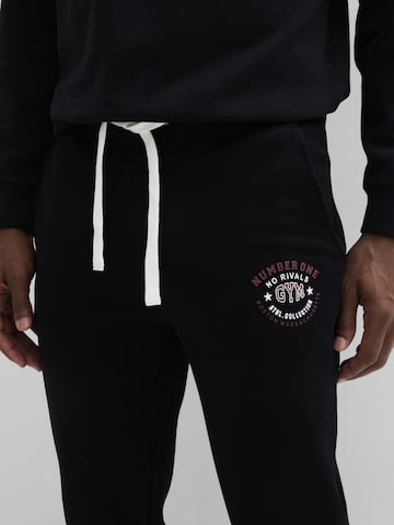 bonprix Regular Hose in Schwarz