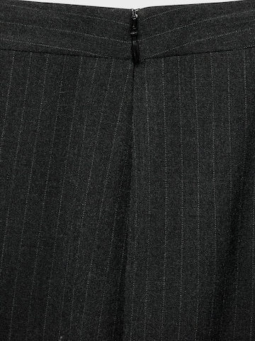 MANGO Wide leg Veckad byxa 'IRISE' i grå