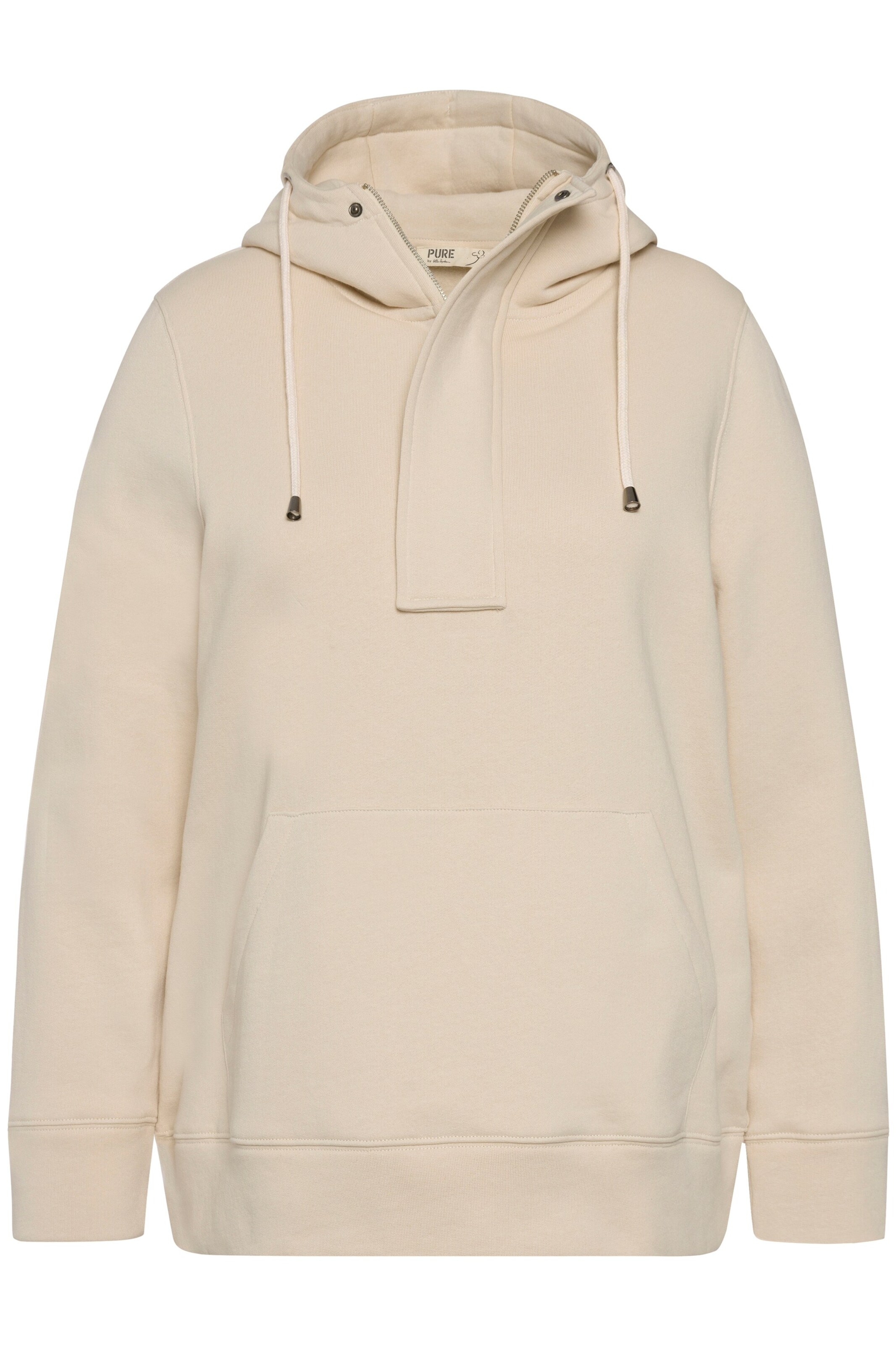 Ulla Popken Sweatshirt in Beige: front