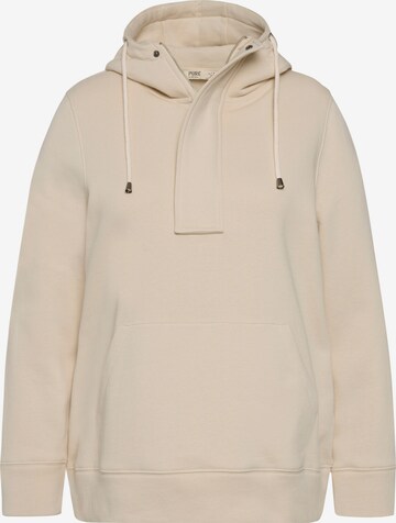 Ulla Popken Sweatshirt in Beige: front