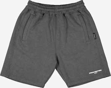 Regular Pantalon de sport Prohibited en gris : devant
