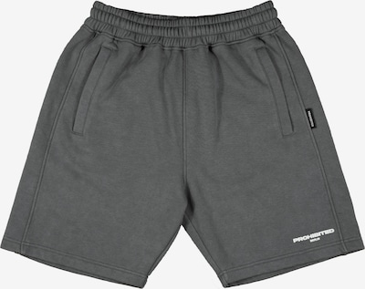 Prohibited Pantalon de sport en gris foncé / blanc, Vue avec produit