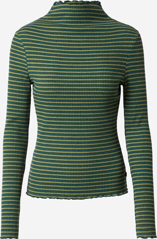 LEVI'S ® Shirt 'Flora Mockneck' in Green: front