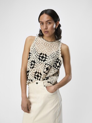 OBJECT Knitted Top 'FADIA' in Beige: front