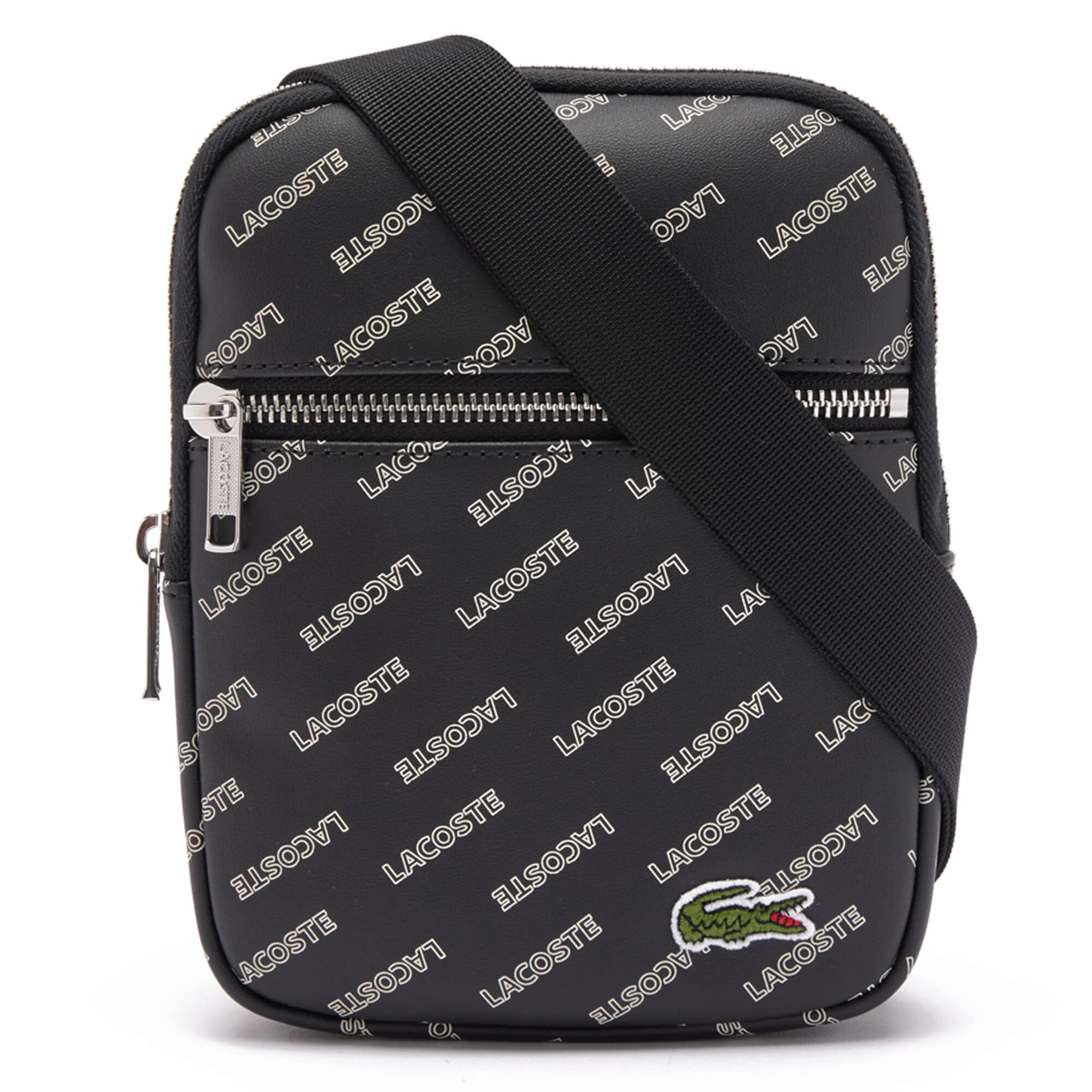 Borsa a tracolla di LACOSTE in nero: frontale