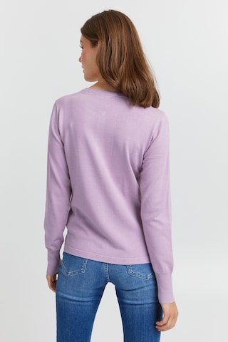 PULZ Jeans Knit Cardigan in Purple