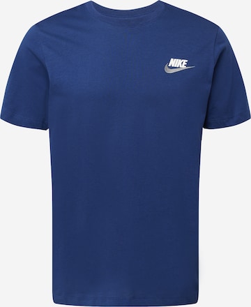 mėlyna Nike Sportswear Marškinėliai 'CLUB+': priekis