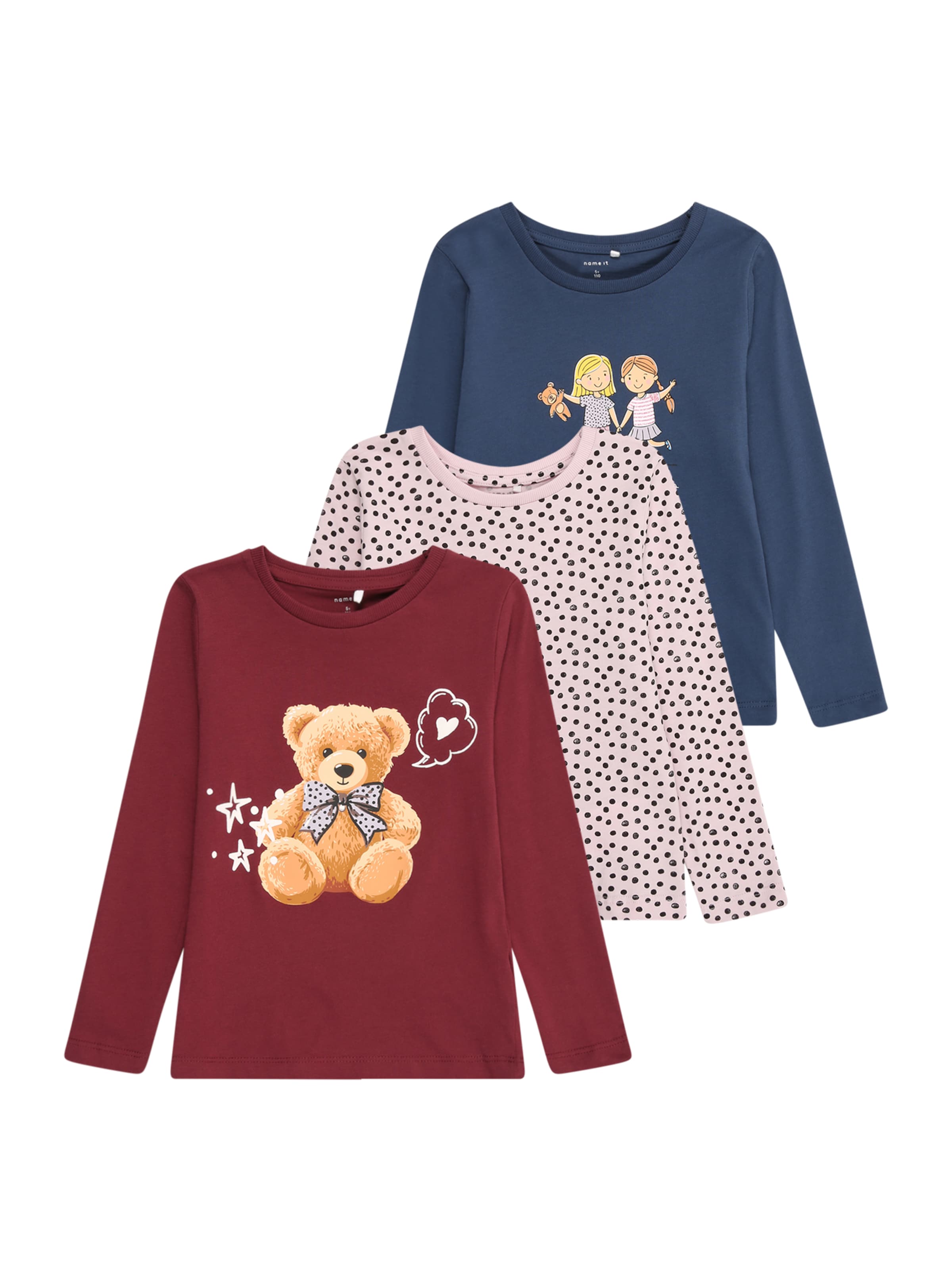 Tricou 'NMFNIA' de la NAME IT pe albastru: față