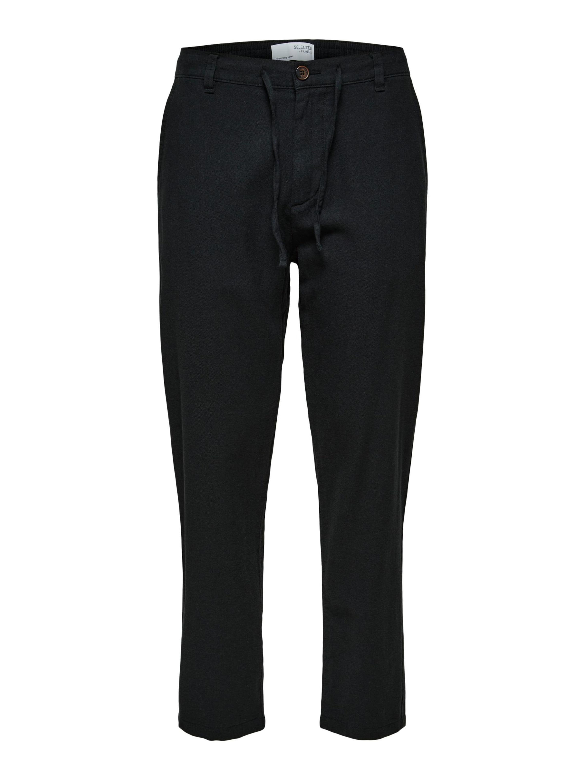 SELECTED Slim fit Chino Pants 'Brody' in Black: front