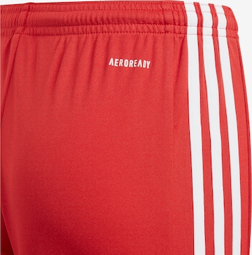 Regular Pantalon de sport 'Squadra 21' ADIDAS PERFORMANCE en rouge