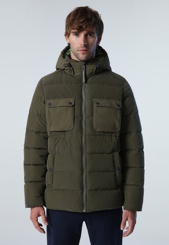 North Sails Winter Jacket in Green: front